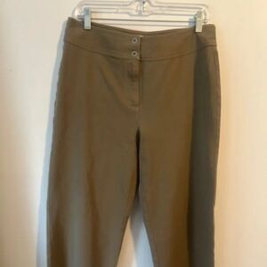 Chico's Khaki High rise front zip ankle pants, size 1.5/10